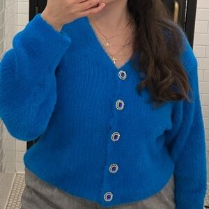 Zara Bright Blue Women's sweater